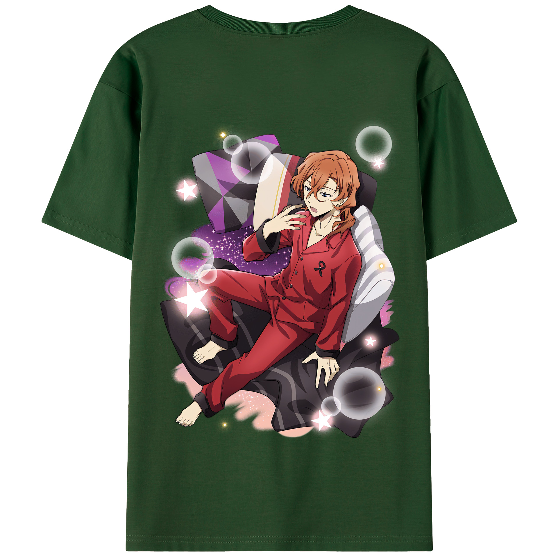 （画像用） 文豪ストレイドッグス Bungo Stray Dogs 綿100％半袖Tシャツ（背面プリント）